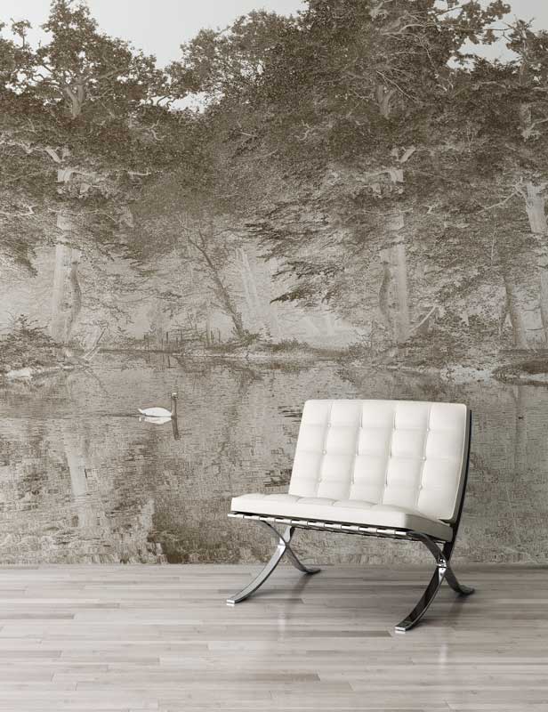 Toile De Jouy Mural Wallpaper - 7 Colours