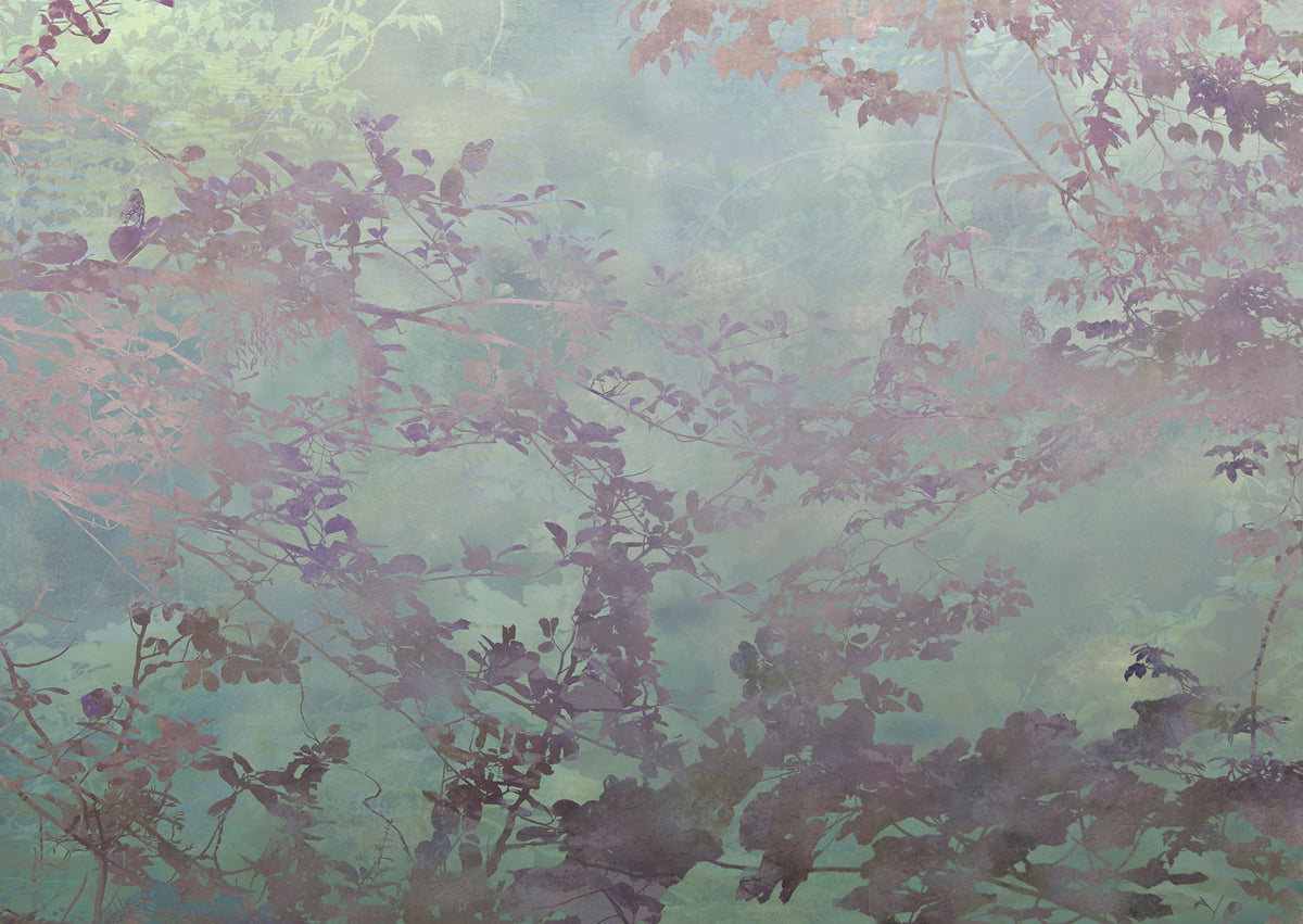 Sample - Calm Waters - Green Sage - Custom Sized Wallpaper Mural (per/m2)