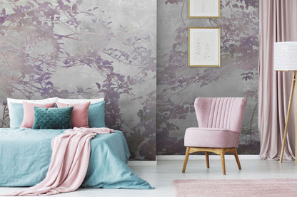 Calm Waters - Silver - Custom Sized Wallpaper Mural (per/m2)