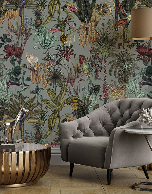 Sample - Birds Birds Mural Wallpaper - Original