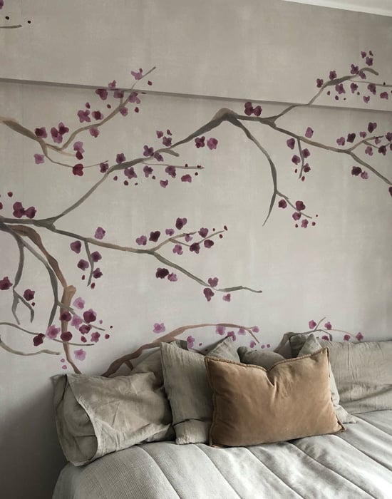 Takeda Cherry Blossom Mural Wallpaper