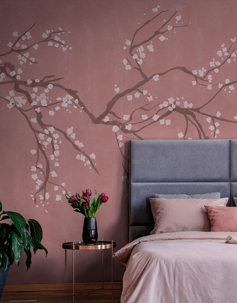 Takeda Cherry Blossom Mural Wallpaper