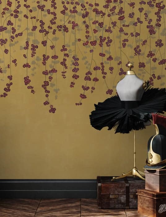 Cherry Blossom Wallpaper - Gold