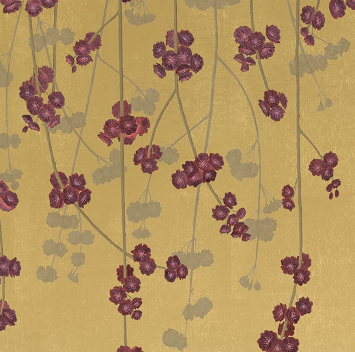 Cherry Blossom Wallpaper - Gold