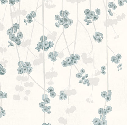 Cherry Blossom Wallpaper - Vintage White