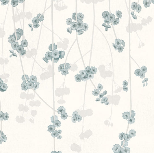 Cherry Blossom Wallpaper - Vintage White