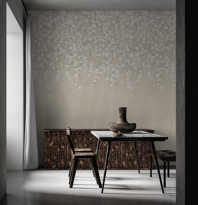 Cherry Blossom Wallpaper - Sand