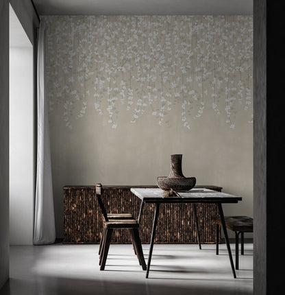 Cherry Blossom Wallpaper - Sand