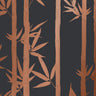 Waya Luxe Bamboo Wallpaper - Charcoal + Bronze
