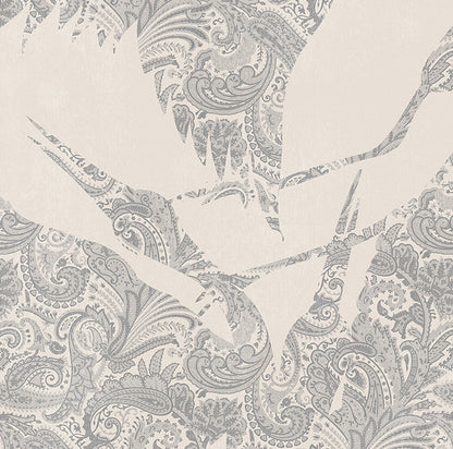 The Swoop Heron Hybrid Mural Wallpaper - Cream