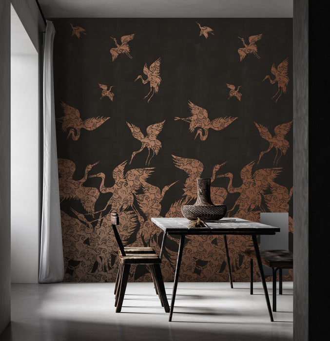 The Swoop Luxe Wallpaper - Copper