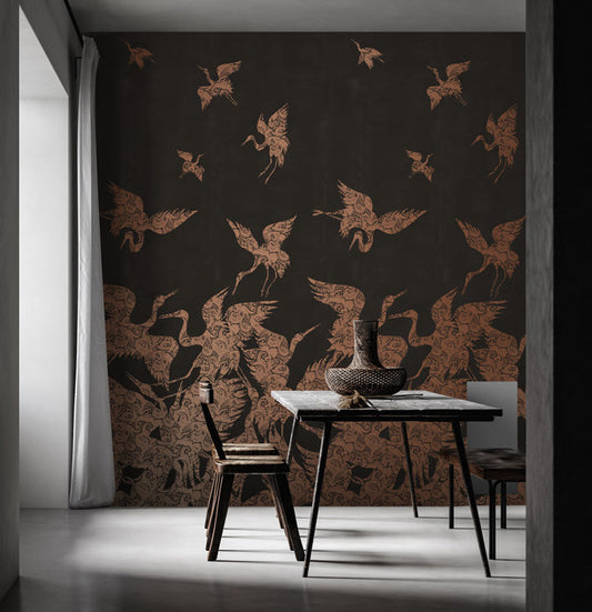 The Swoop Luxe Wallpaper - Copper