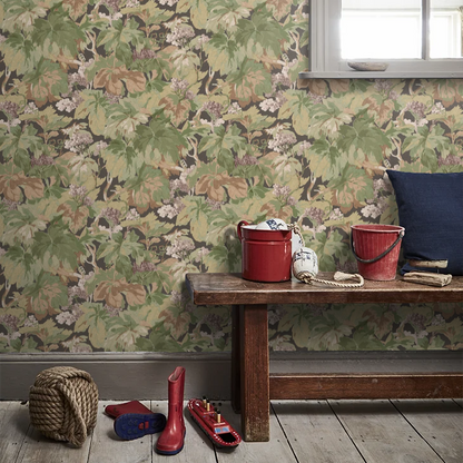 Country Walk Wallpaper by Mulberry Home - Charcoal