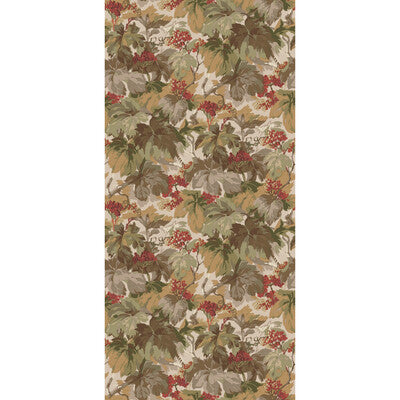 Country Walk Wallpaper by Mulberry Home - Red/Green