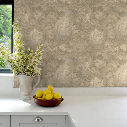 Mulberry Woodland Wallpaper by Mulberry Home - Woodsmoke