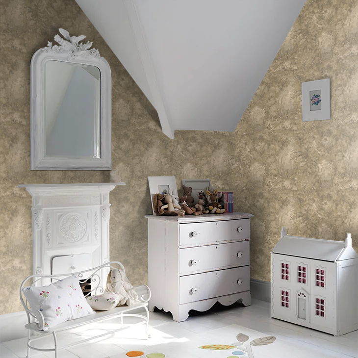Mulberry Woodland Wallpaper by Mulberry Home - Woodsmoke