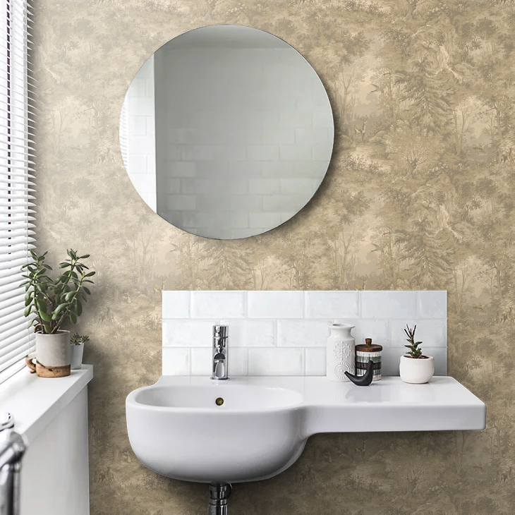 Mulberry Woodland Wallpaper by Mulberry Home - Woodsmoke