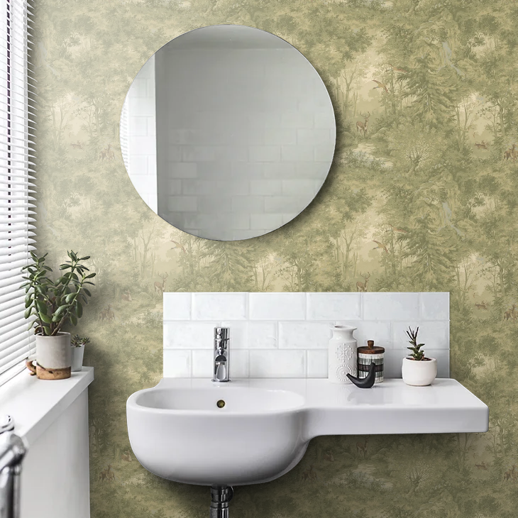 Mulberry Woodland Wallpaper by Mulberry Home - Misty