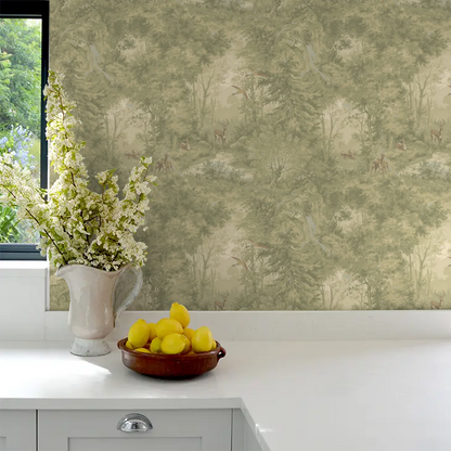 Mulberry Woodland Wallpaper by Mulberry Home - Misty