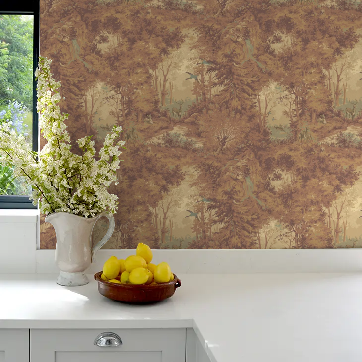 Mulberry Woodland Wallpaper by Mulberry Home - Autumn