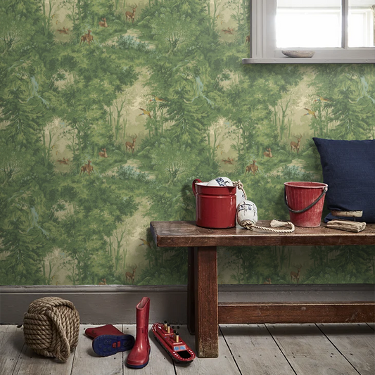 Mulberry Woodland Wallpaper by Mulberry Home - Spring