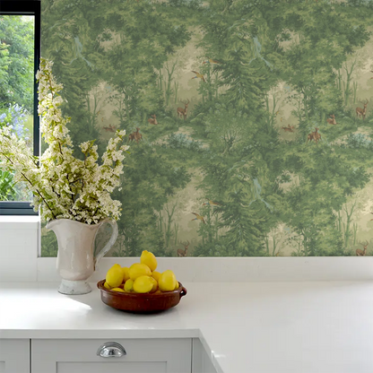 Mulberry Woodland Wallpaper by Mulberry Home - Spring