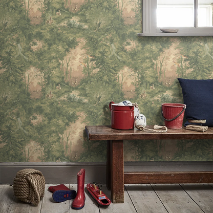 Mulberry Woodland Wallpaper by Mulberry Home - Sunrise