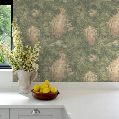 Mulberry Woodland Wallpaper by Mulberry Home - Sunrise