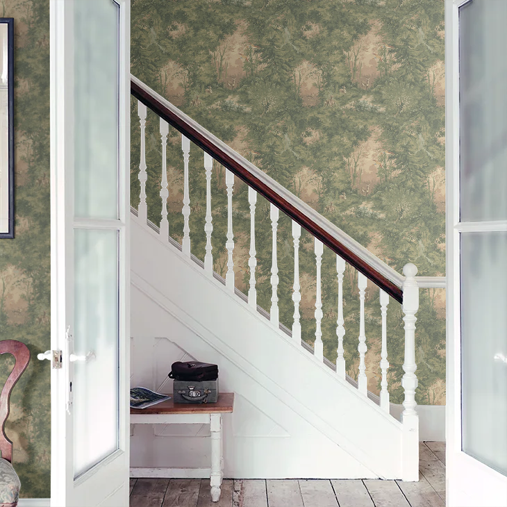 Mulberry Woodland Wallpaper by Mulberry Home - Sunrise