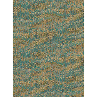 End Paper by Mulberry Home Wallpaper - Teal