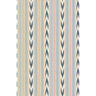 Newport Stripe by Mulberry Home Wallpaper - Blue/Red