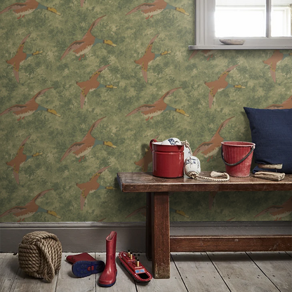 Forest Ducks by Mulberry Home Wallpaper - Lovat