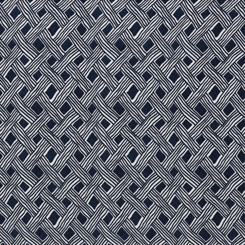 Palacio Upholstery Fabric - Navy