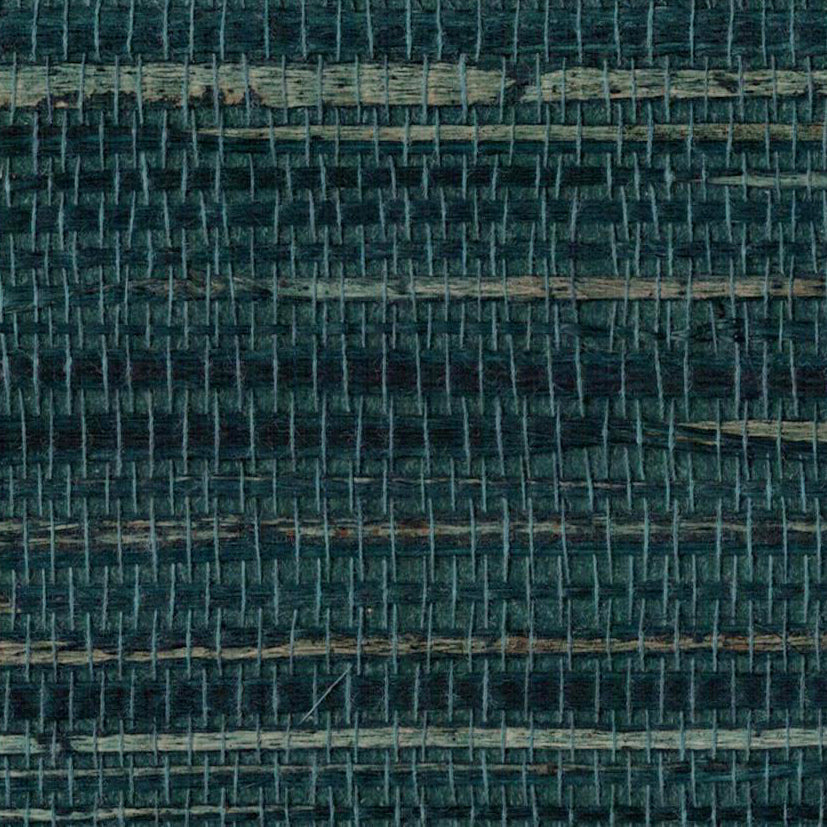 Sample - Hemp Revolution - 100% Hemp Wallpaper - Blue Opal