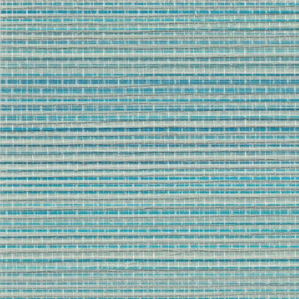 Sample - Agave Grasscloth Wallpaper - 12 Colours - Light Blue