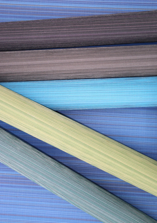 Agave Grasscloth Wallpaper - 12 Colours - Peacock Blue