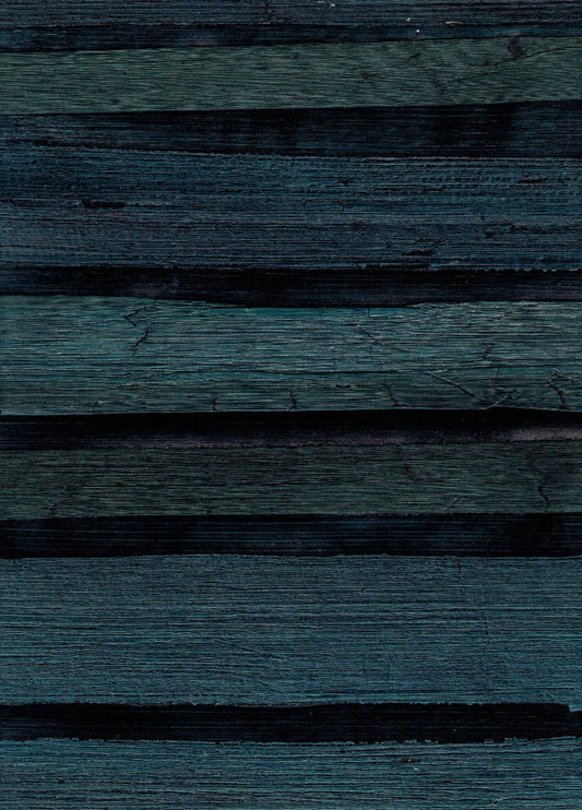 Plantation Wallpaper - 100% Banana Leaf - Moroccan Blue