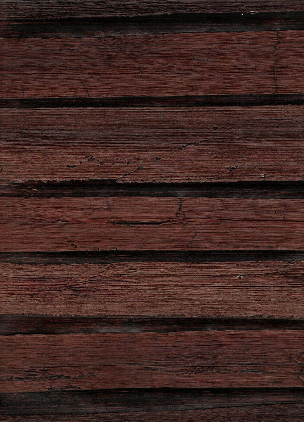Sample - Plantation Wallpaper - 100% Banana Leaf - Oxblood Red