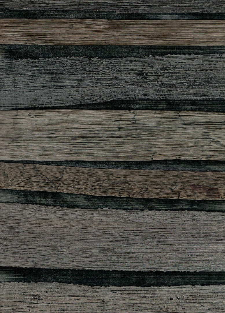 Sample - Plantation Wallpaper - 100% Banana Leaf - Ash