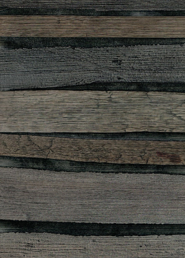 Sample - Plantation Wallpaper - 100% Banana Leaf - Ash