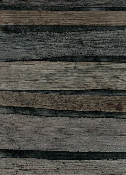 Plantation Wallpaper - 100% Banana Leaf - Ash