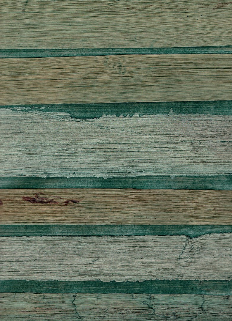 Sample - Plantation Wallpaper - 100% Banana Leaf - Pine Green