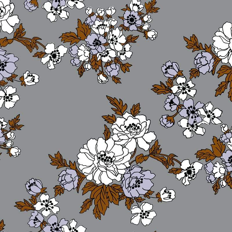 Sample – Gardenia Florence Broadhurst Wallpaper - Paperbark