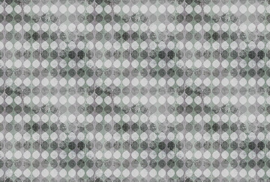 Garland - Custom Sized Wallpaper Mural (per m2) - Green/Grey