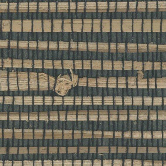 Sample - Genuine Grasscloth Wallpaper - Black