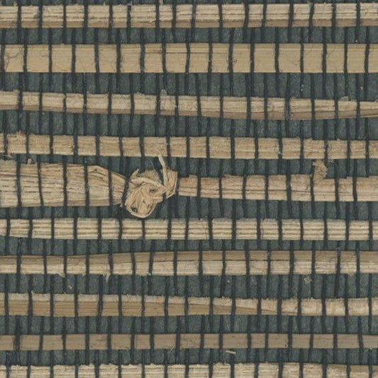 Genuine Grasscloth Wallpaper - Black