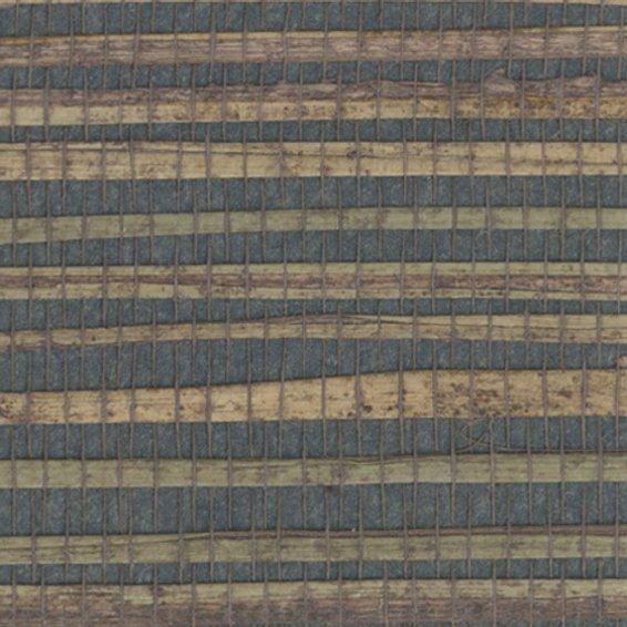 Sample - Genuine Grasscloth Wallpaper - Dark