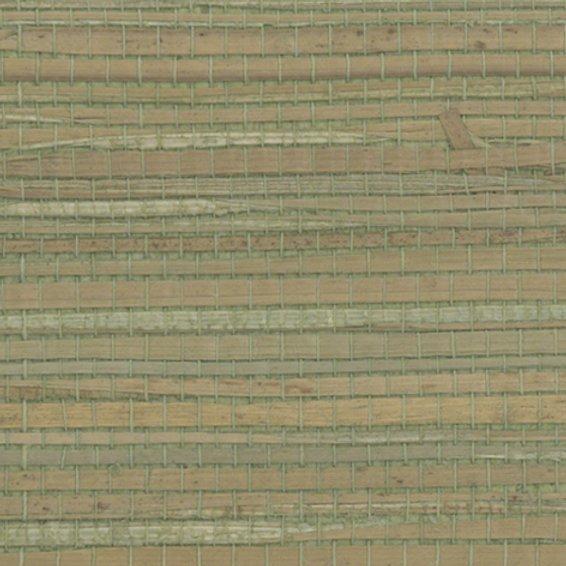 Sample - Genuine Grasscloth Wallpaper - Olive