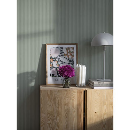 Arvid Fine Stripe Wallpaper - Green