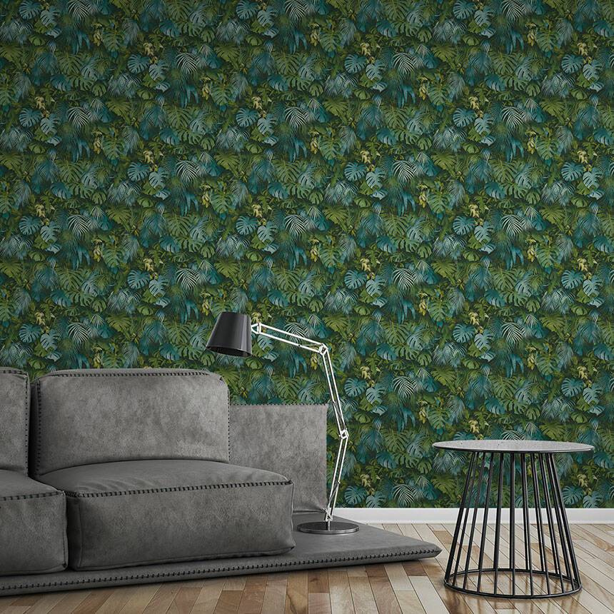 Monstera Jungle Wallpaper - Green - Non Woven